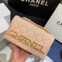 Chanel small Flap Bag Original Sheepskin Leather AS1490 light pink JK4143DV39