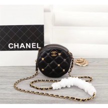 Chanel Wallet on Chain Lambskin & Gold-Tone Metal A8153 Black JK4914jo45