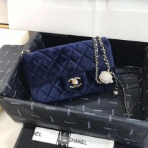 Copy Chanel Original Small velvet flap bag AS1792 royal JK3974Kn92