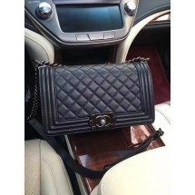 Fake Boy Chanel Flap Shoulder Bag Original Leather A67086 Black JK5989xE84