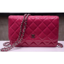 Fake Chanel mini Flap Bag Rose Patent Leather A33814P Gold JK159xR88