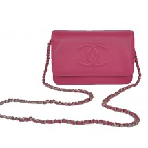 First-class Quality Chanel Flap Shoulder Bag Rose Calfskin Leather CHA33817 Silver JK1069Sf41
