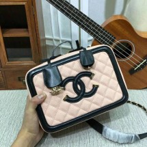 Imitation Fashion Chanel Calfskin Leather Shoulder Bag 6070 Pink JK5531kd19