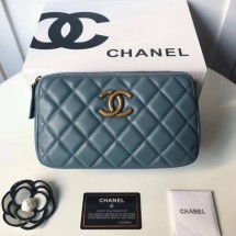 Knockoff Best Chanel Shoulder Bag Original Sheepskin Leather A66270 SkyBlue JK5508sm35
