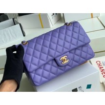 Knockoff chanel classic handbag Lambskin & gold Metal A01112 Purple JK3514iV87