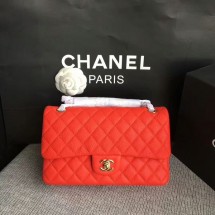 Replica AAA Chanel Flap Shoulder Bags Original Deerskin Leather CF1112 Red JK5327of41