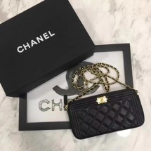 Replica Boy Chanel Flap Bag Original Cannage Pattern CHA3369 Black JK5971Ye83