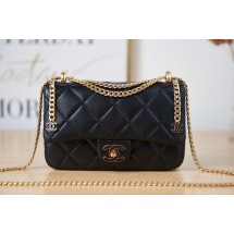 Replica Chanel Flap Lambskin small Shoulder Bag AS3114 black JK2721Jw87