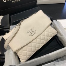 AAAAA Imitation Chanel Lambskin flap bag 8095 white JK4069Sy67