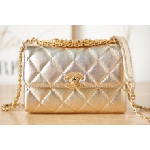 Chanel lambskin Shoulder Bag AS3240 gold JK2409Lo54