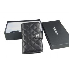 Chanel Matelasse Bi-Fold Wallet in Original Sheepskin A48667 Black JK1530fj51