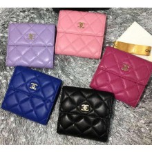Chanel mini Tri-Fold Wallet Sheepskin Leather A48980 JK1472VF54