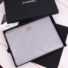 Fake CHANEL 19 Sheepskin Original Leather Carry on bag AP0952 grey JK3988pE71