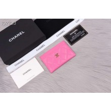 High Imitation Chanel classic card holder Grained Calfskin & Gold-Tone Metal A31510 rose JK1353bg96