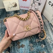 Imitation Chanel 19 flap bag AS1160 AS1161 AS1162 pink JK3400Ug88