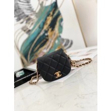 Imitation Chanel mini Flap Shoulder Bag Original leather AP2344 black JK3057Za30