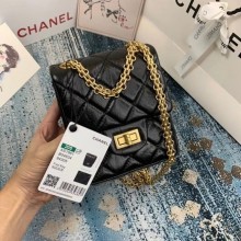 Knockoff Chanel Small 2.55 Flap Bag AS1961 black JK3875ch31