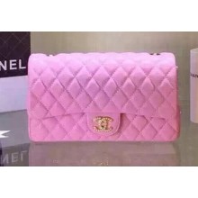 Knockoff High Quality Chanel 2.55 Series Flap Bag Black Sheepskin Leather A5016 Pink JK503Lg12