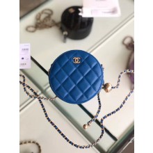 Knockoff High Quality Chanel Original mini Sheepskin bag AS1449 blue JK3978FA65