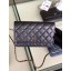 AAA 1:1 Chanel classic wallet on chain Grained Calfskin & gold-Tone Metal 33814 Pearlescent black JK4589vi59