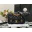 AAA 1:1 Chanel FLAP BAG Aged Calfskin & Gold-Tone Metal AS2696 Black JK3129vi59