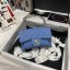 AAA 1:1 Chanel Flap Shoulder Bag Grained Calfskin AS9960 blue JK3074yF79