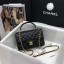 AAA 1:1 CHANEL mini flap bag with top handle AS2431 black JK3439yF79