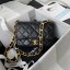 AAA Replica CHANEL Lambskin Flap Shoulder Bag 2022SS black JK2970VB75