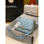 AAAAA Chanel small Shoulder Bag Lambskin&Gold-Tone Metal AS3206 sky blue JK2500aM93