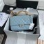 Chanel 2.55 Calfskin Flap Bag A37587 sky blue JK3866Is79