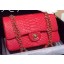 Chanel 2.55 Series Flap Bags Red Original Python Leather A1112SA Gold JK388wn15