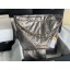 CHANEL 22 HANDBAG Shiny Calfskin & Gold-Tone Metal AS3262 silver grey JK2390fc78