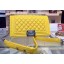 Chanel Boy Flap Shoulder Bags Deer Leather A67086 Yellow JK486rf73