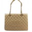 Chanel Classic Coco Bag Apricot GST Caviar Leather A50995 Gold JK1003yj81