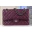 Chanel Jumbo Classic Flap Bag Burgundy Sheepskin Leather A1113 Silver JK235Gw67