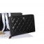 Chanel Matelasse Original Leather Zip Around Wallet A48982 Black JK1535uZ84