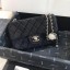 Chanel Original Small velvet flap bag AS1792 black JK3971VI95