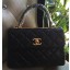 Fake 1:1 Chanel Classic Top Flap Bag Black Original Sheepskin Leather A92236 Gold JK79YK70