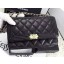 Fake Boy Chanel WOC Flap Bag Black Sheepskin A1119 Gold JK430eZ32