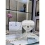 Fake Chanel 2022S Love Heart mini Lambskin Crossbody Chain Bag AO2784 White JK2492tu77