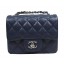 Fake Chanel Classic MINI Flap Bag CF1115 Royal Cannage Pattern Silver JK900yQ90