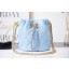 Fake Chanel Drawstring Bag Grained Calfskin & Gold Metal AS2859 light blue JK3006Lh27