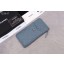 First-class Quality Chanel classic pouch Grained Calfskin& silver-Tone Metal A84402 light blue JK1340xO55