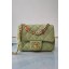 First-class Quality Chanel flap bag Lambskin Resin & Gold-Tone Metal AS2379 light green JK3544VJ28