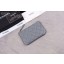 High Quality Chanel classic small pouch Grained Calfskin& silver-Tone Metal A82365 grey JK1333BH97