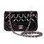 High Quality Imitation Chanel mini Classic Flap Bag Black Patent Leather 1117 Silver JK1062Vu82