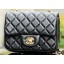 Hot Replica Chanel Classic MINI Flap Bag Black Sheepskin A37585 Gold JK730wR89