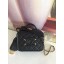 Imitation AAA Chanel mini Vanity Case Grained Calfskin A93342 Black JK2890RP55