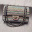 Imitation AAA CHANEL Tweed Braided Calfskin & Gold-Tone Metal 1112 Multicolor&Blue JK2685kf15
