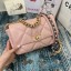 Imitation Chanel 19 flap bag AS1160 AS1161 AS1162 pink JK3400Ug88